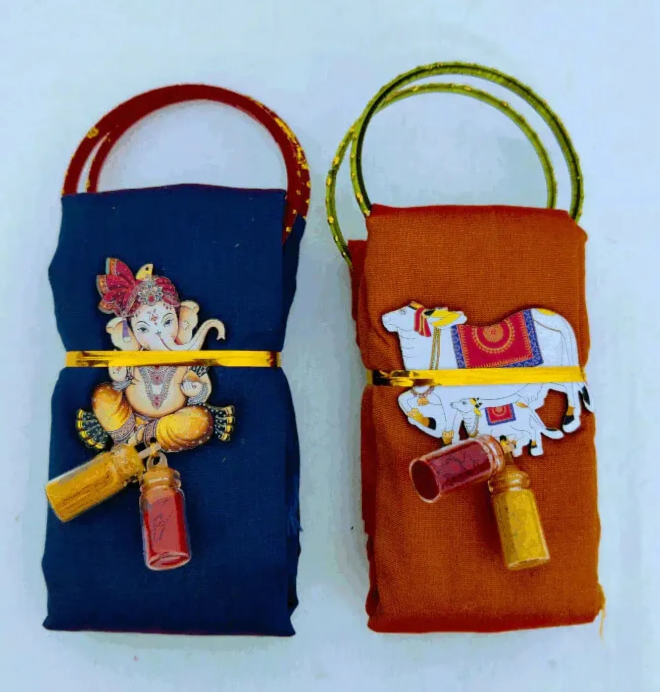 Blouse Bit Haldi Kumkum Set 1pc